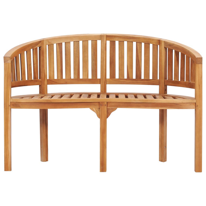 Set mobilier grădină tip banană, 3 piese, lemn masiv de tec - WALTI WALTI