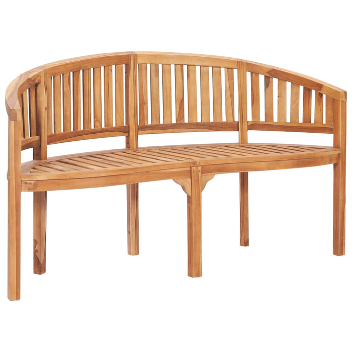 Set mobilier grădină tip banană, 3 piese, lemn masiv de tec - WALTI WALTI