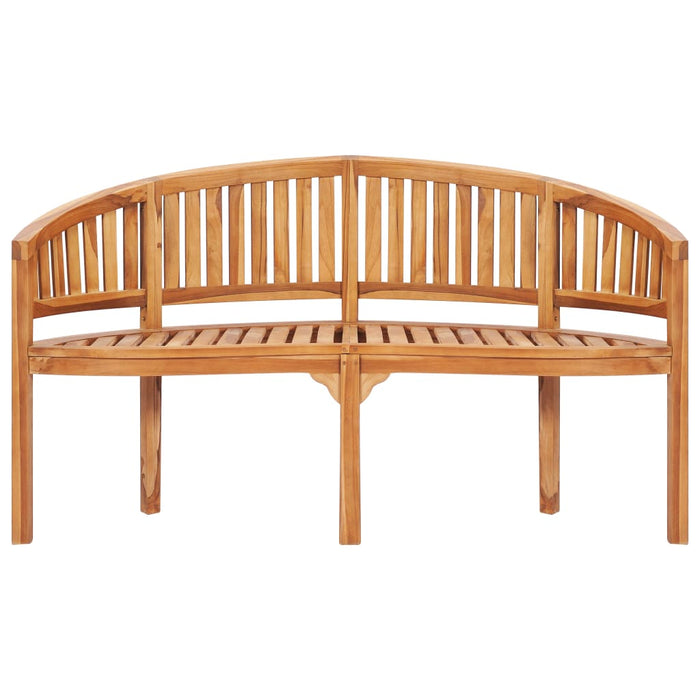 Set mobilier grădină tip banană, 3 piese, lemn masiv de tec - WALTI WALTI