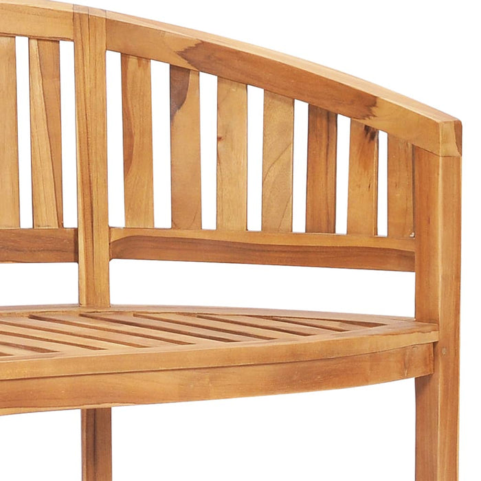 Set mobilier grădină tip banană, 3 piese, lemn masiv de tec - WALTI WALTI