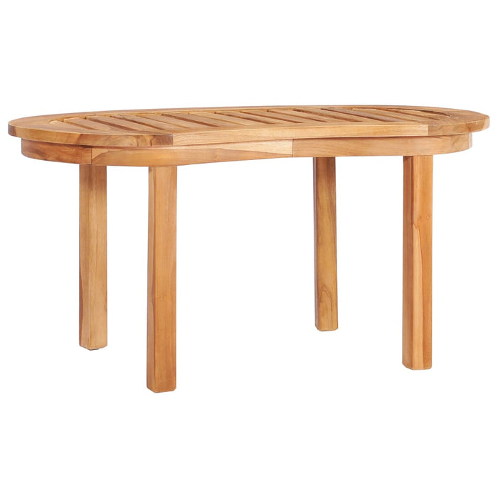 Set mobilier grădină tip banană, 3 piese, lemn masiv de tec - WALTI WALTI