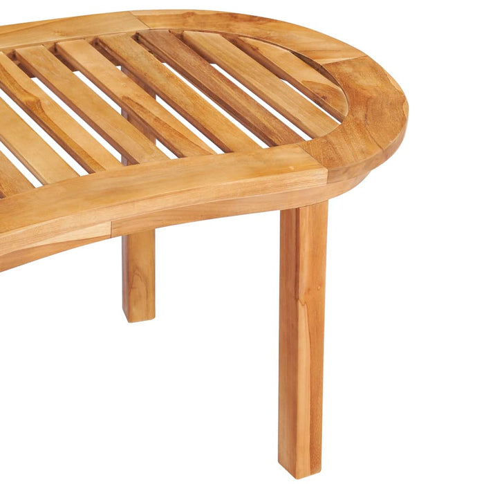 Set mobilier grădină tip banană, 3 piese, lemn masiv de tec - WALTI WALTI