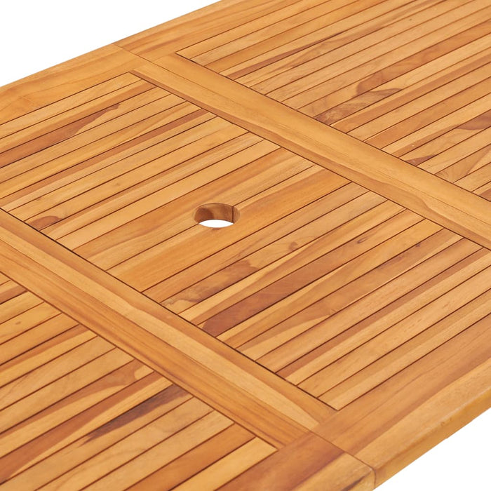 Set mobilier de exterior pliabil, 7 piese, lemn masiv de tec WALTI