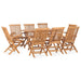 Set mobilier de exterior pliabil, 9 piese, lemn masiv de tec - WALTI WALTI
