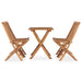 Set mobilier de exterior pliabil, 5 piese, lemn masiv de tec - WALTI WALTI
