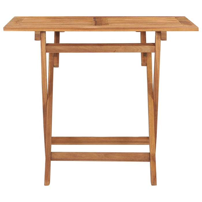 Set mobilier de exterior pliabil, 5 piese, lemn masiv de tec - WALTI WALTI