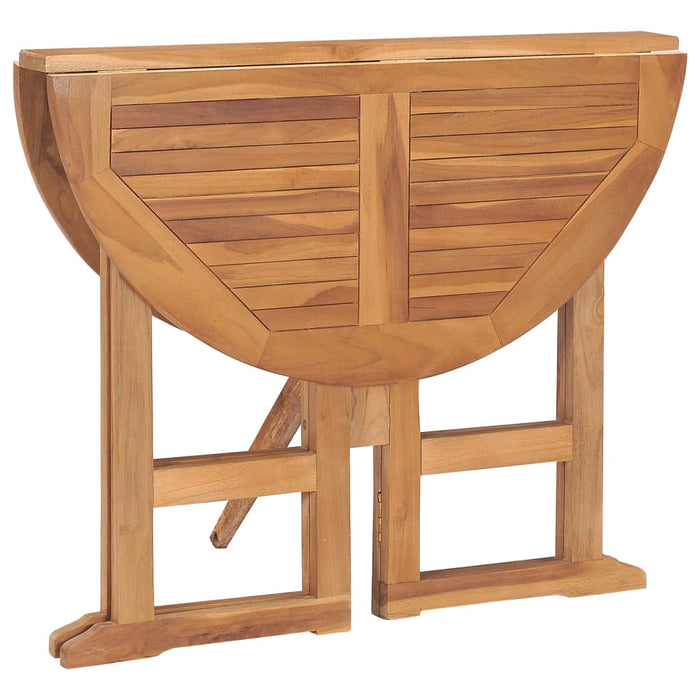 Set mobilier de exterior pliabil, 5 piese, lemn masiv de tec - WALTI WALTI