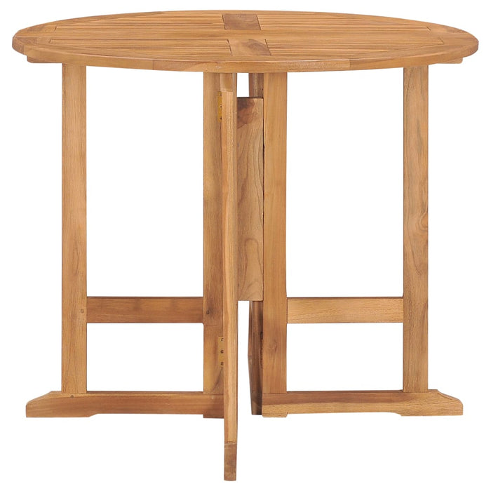 Set mobilier de exterior pliabil, 5 piese, lemn masiv de tec - WALTI WALTI