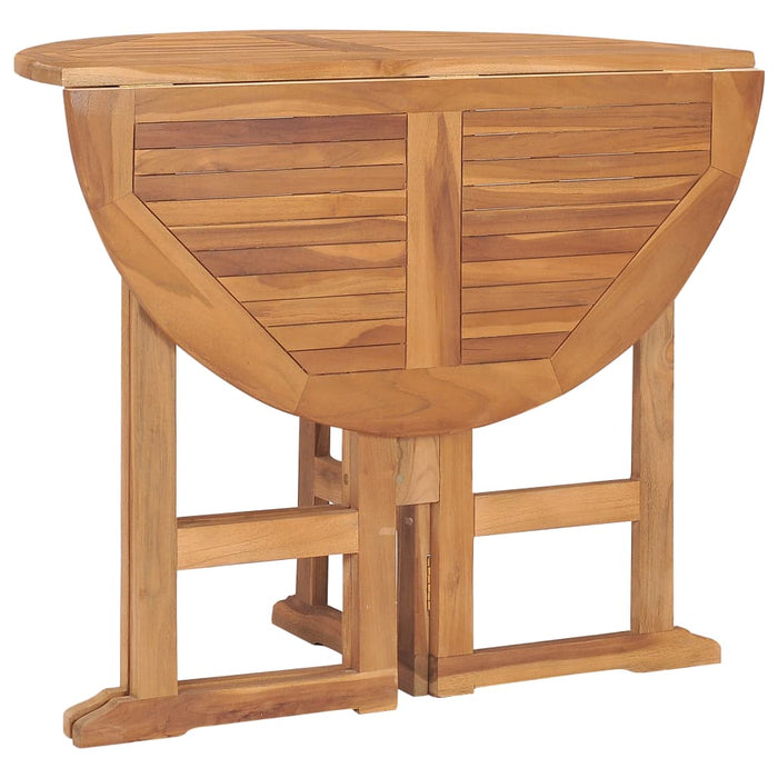 Set mobilier de exterior pliabil, 5 piese, lemn masiv de tec - WALTI WALTI