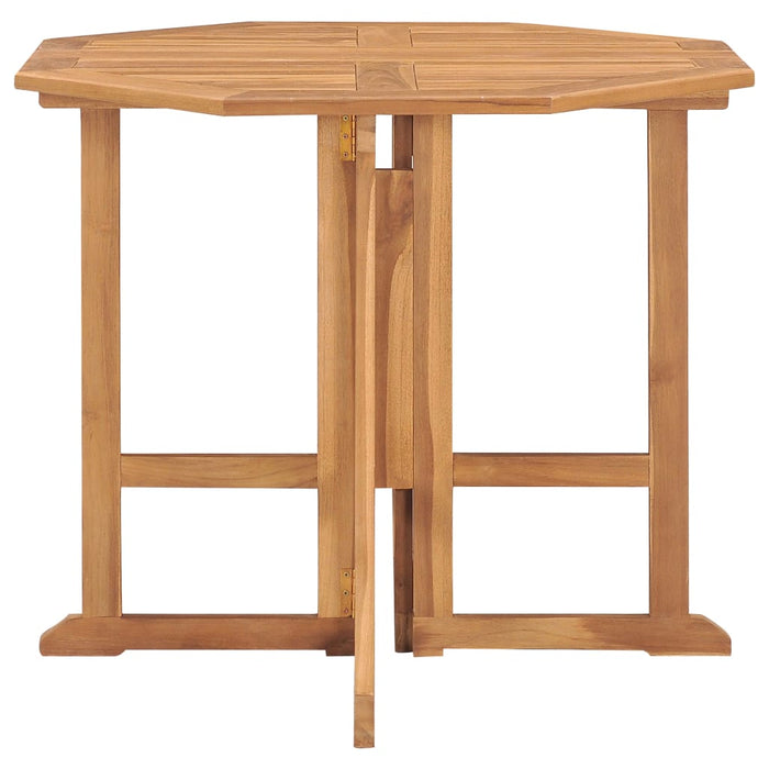 Set mobilier de exterior pliabil, 5 piese, lemn masiv de tec - WALTI WALTI