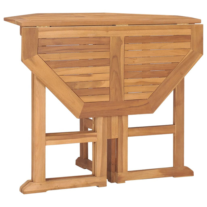 Set mobilier de exterior pliabil, 5 piese, lemn masiv de tec - WALTI WALTI