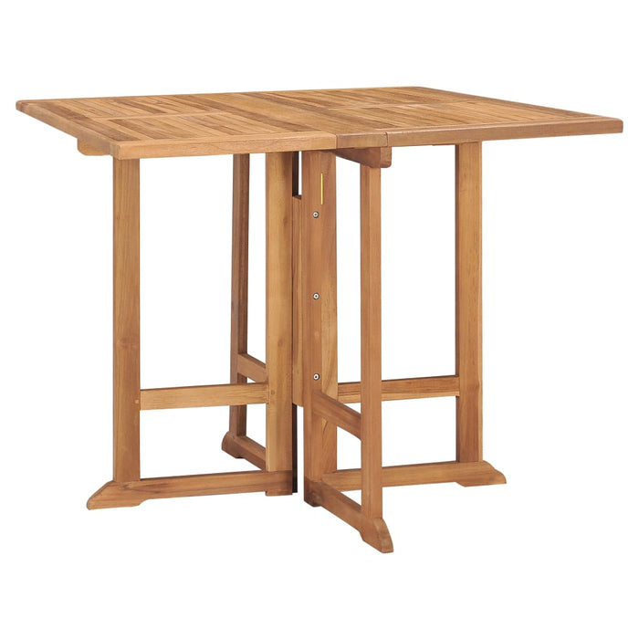 Set mobilier de exterior pliabil, 5 piese, lemn masiv de tec - WALTI WALTI