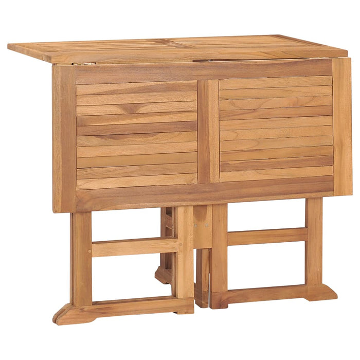 Set mobilier de exterior pliabil, 5 piese, lemn masiv de tec - WALTI WALTI
