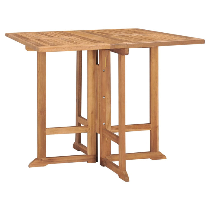 Set mobilier de exterior pliabil, 5 piese, lemn masiv de tec WALTI
