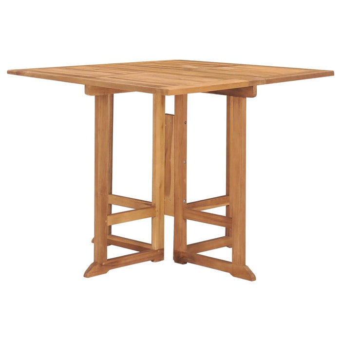 Set mobilier de exterior pliabil, 5 piese, lemn masiv de tec WALTI