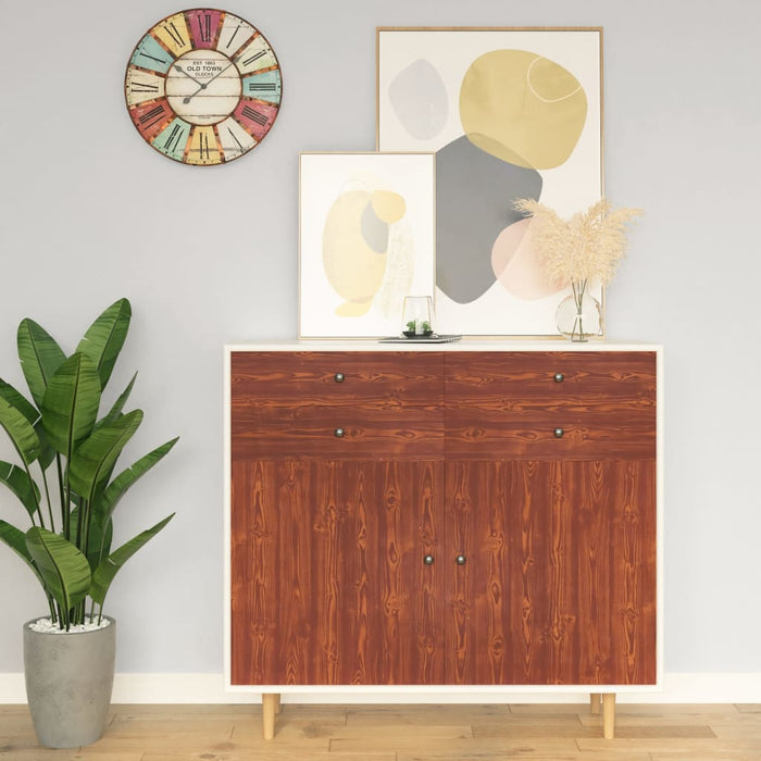Folie de mobilier autoadezivă, acacia, 500x90 cm, PVC - WALTI WALTI