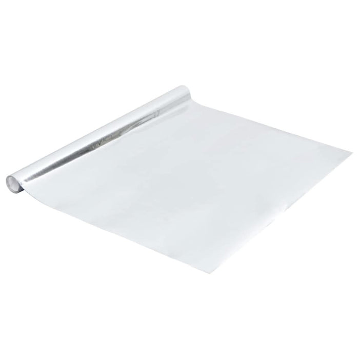 Folie mobilier autoadezivă argintiu extralucios 500x90 cm PVC - WALTI WALTI