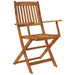 Set mobilier de grădină pliabil, 5 piese, lemn masiv acacia - WALTI WALTI