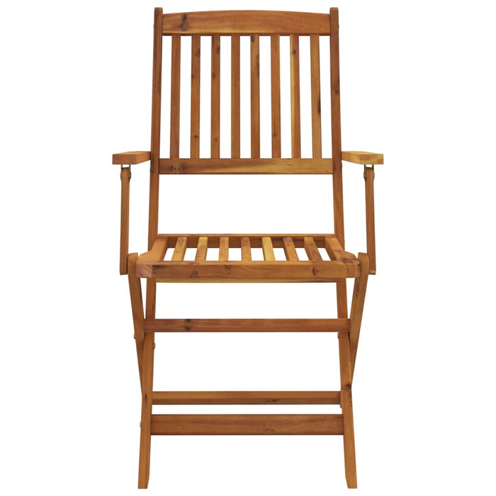 Set mobilier de grădină pliabil, 7 piese, lemn masiv acacia - WALTI WALTI