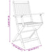 Set mobilier de grădină pliabil, 7 piese, lemn masiv acacia - WALTI WALTI