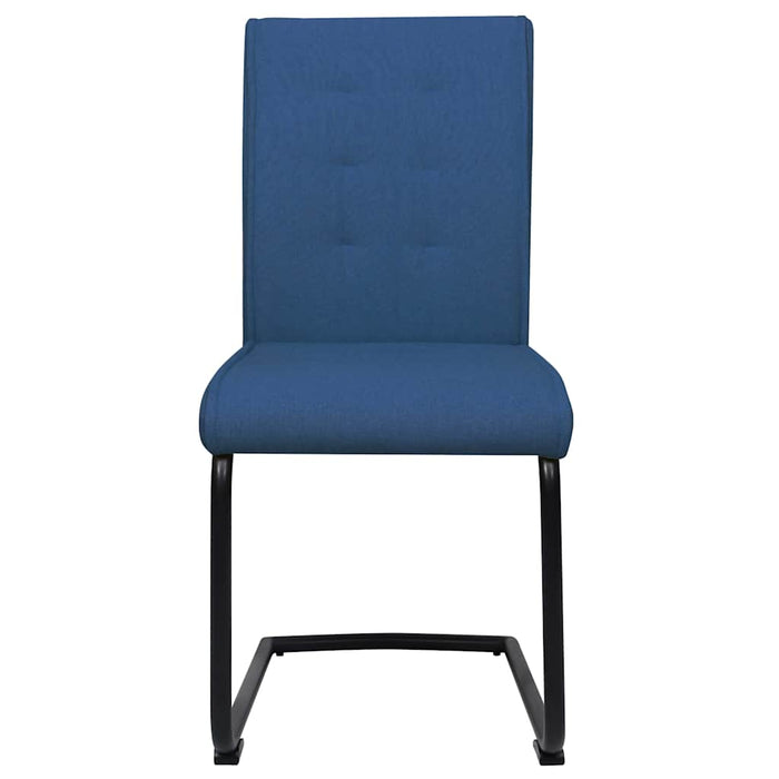 Scaune de bucătărie consolă, 4 buc., albastru, textil WALTI