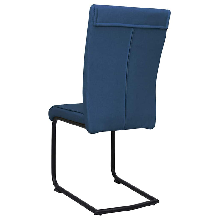 Scaune de bucătărie consolă, 4 buc., albastru, textil WALTI
