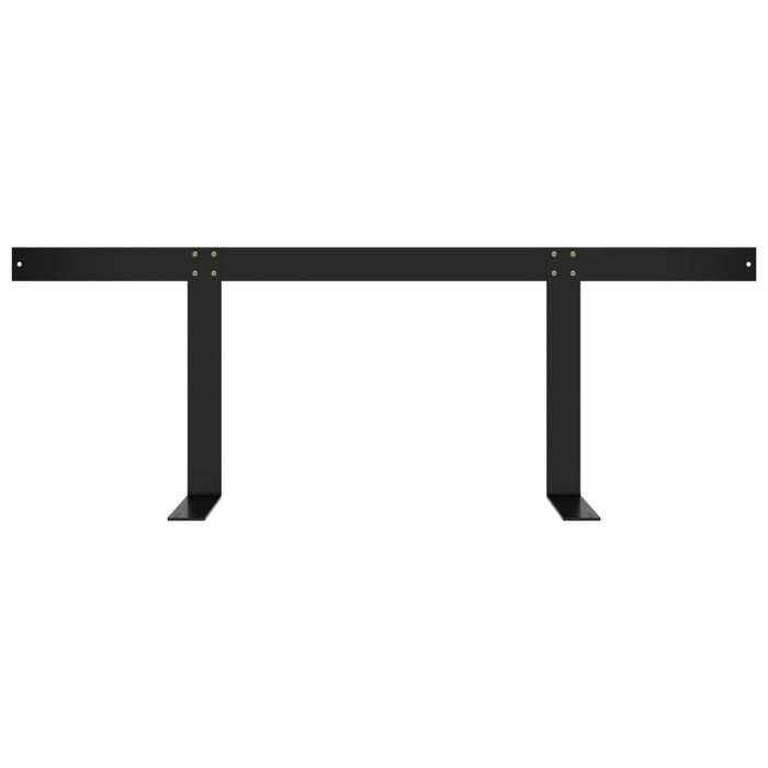Spătar pentru canapea din paleți, negru, 110 cm, fier - WALTI WALTI