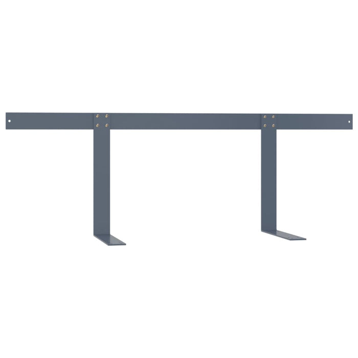 Spătar pentru canapea din paleți, gri deschis, 110 cm, fier WALTI