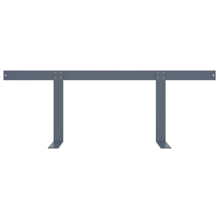 Spătar pentru canapea din paleți, gri deschis, 110 cm, fier WALTI