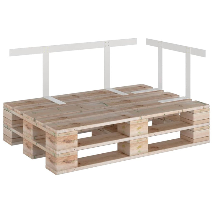 Spătar pentru canapea din paleți, alb, 110 cm, fier - WALTI WALTI