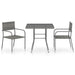 Set mobilier de grădină, gri, 3 piese, antracit, poli ratan - WALTI WALTI