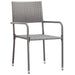 Set mobilier de grădină, gri, 3 piese, antracit, poli ratan - WALTI WALTI