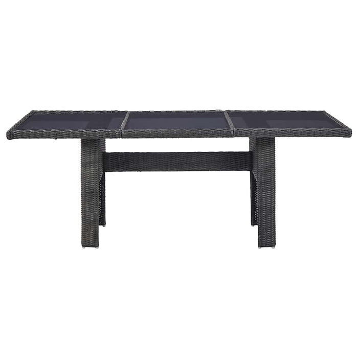 Set mobilier de grădină, 9 piese, poliratan WALTI