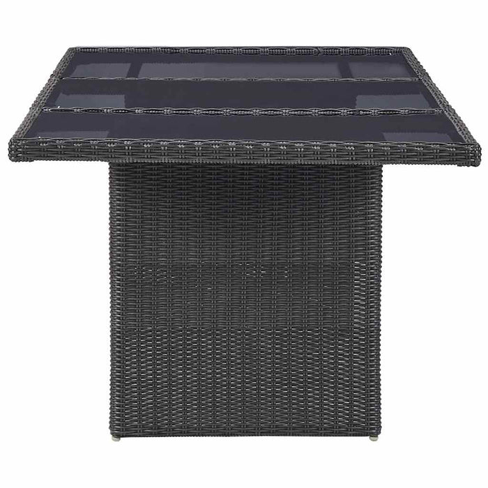 Set mobilier de grădină, 9 piese, poliratan WALTI