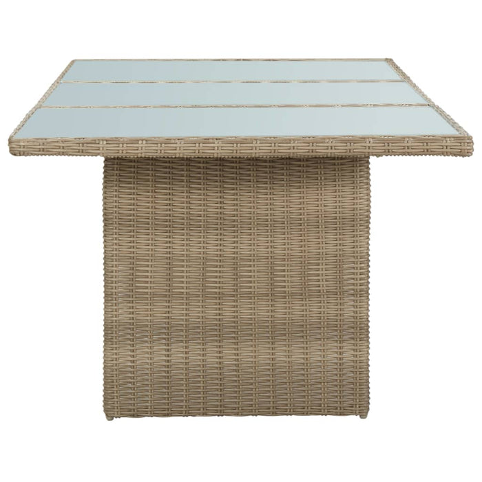 Set mobilier de grădină, 9 piese, poliratan WALTI