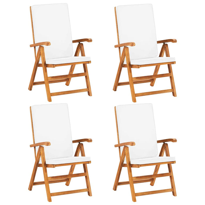Set mobilier de grădină cu perne, 5 piese, lemn masiv de tec WALTI