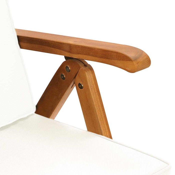 Set mobilier de grădină cu perne, 5 piese, lemn masiv de tec WALTI