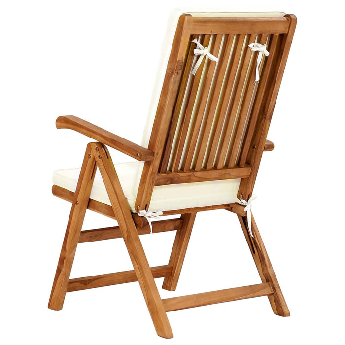 Set mobilier de grădină cu perne, 7 piese, lemn masiv de tec WALTI