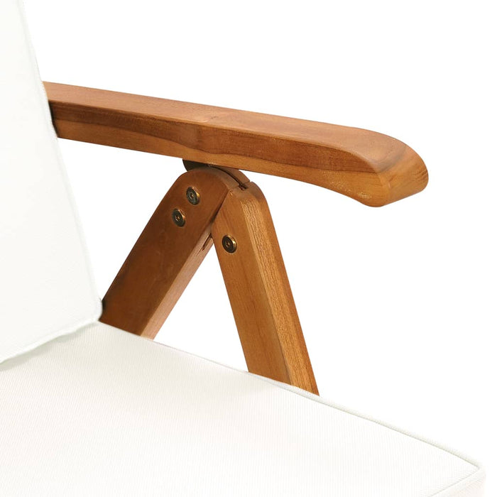 Set mobilier de grădină cu perne, 7 piese, lemn masiv de tec WALTI