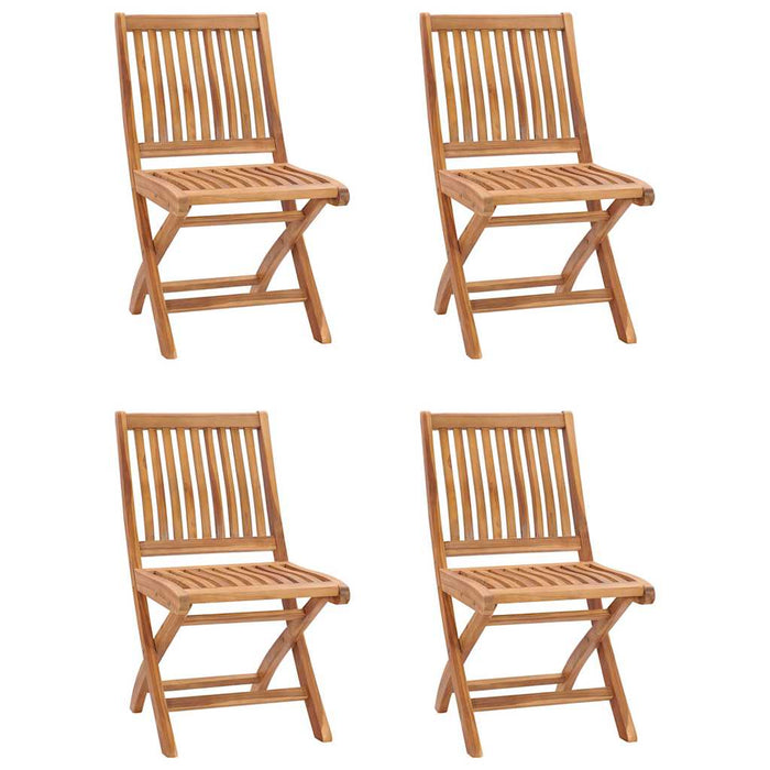 Set de masă pentru grădină, 5 piese, lemn masiv de tec WALTI
