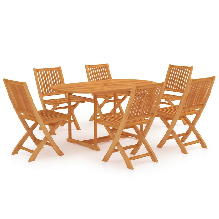 Set mobilier grădină, 7 piese, lemn masiv de tec WALTI