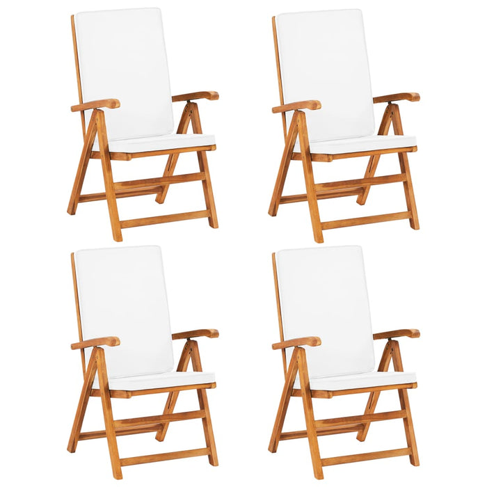 Set mobilier de grădină cu perne, 5 piese, lemn masiv de tec WALTI