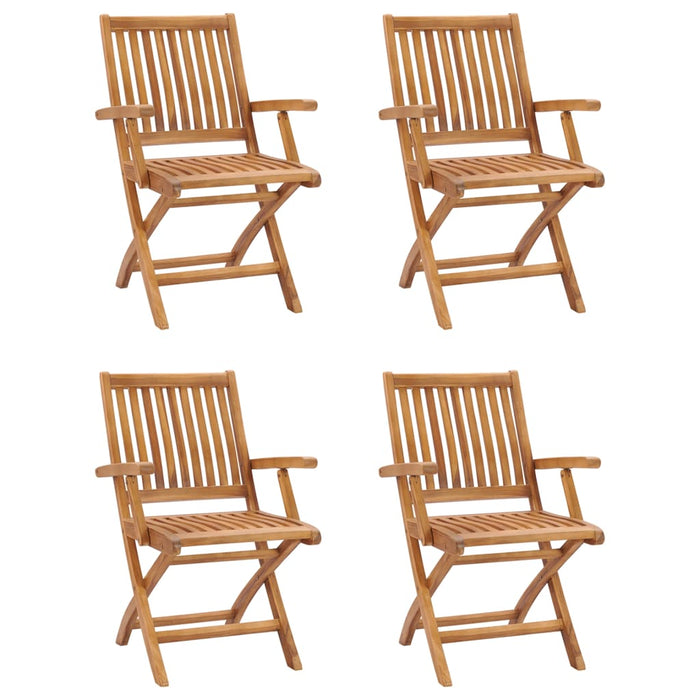Set mobilier de grădină, 5 piese, lemn masiv de tec WALTI