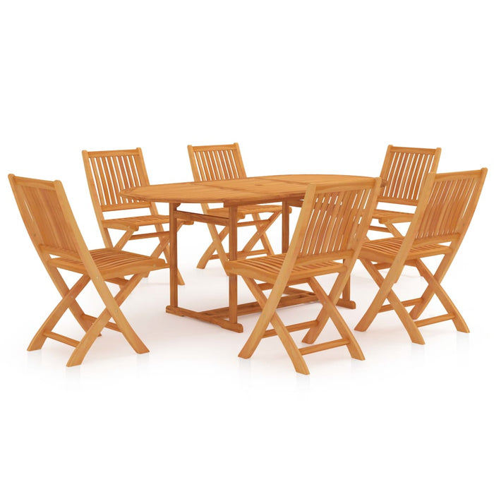 Set mobilier de grădină, 7 piese, lemn masiv de tec - WALTI WALTI