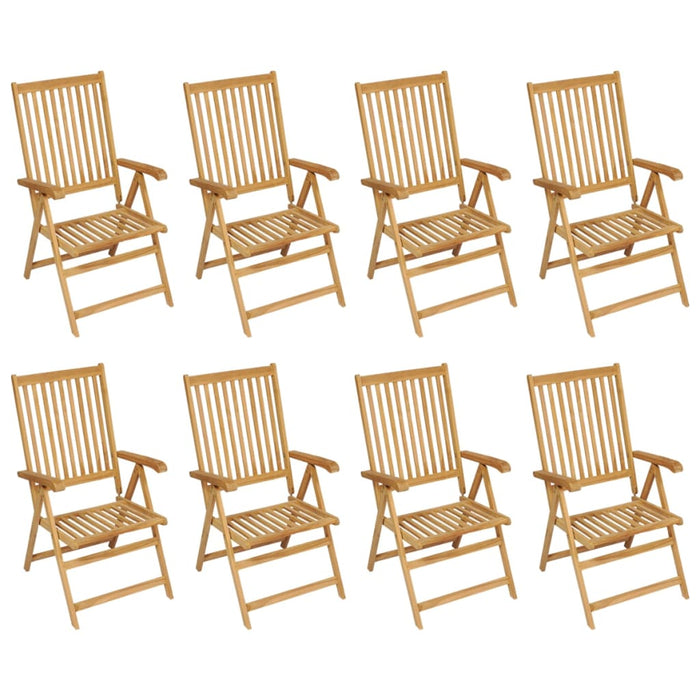 Set mobilier de grădină, 9 piese, lemn masiv de tec - WALTI WALTI