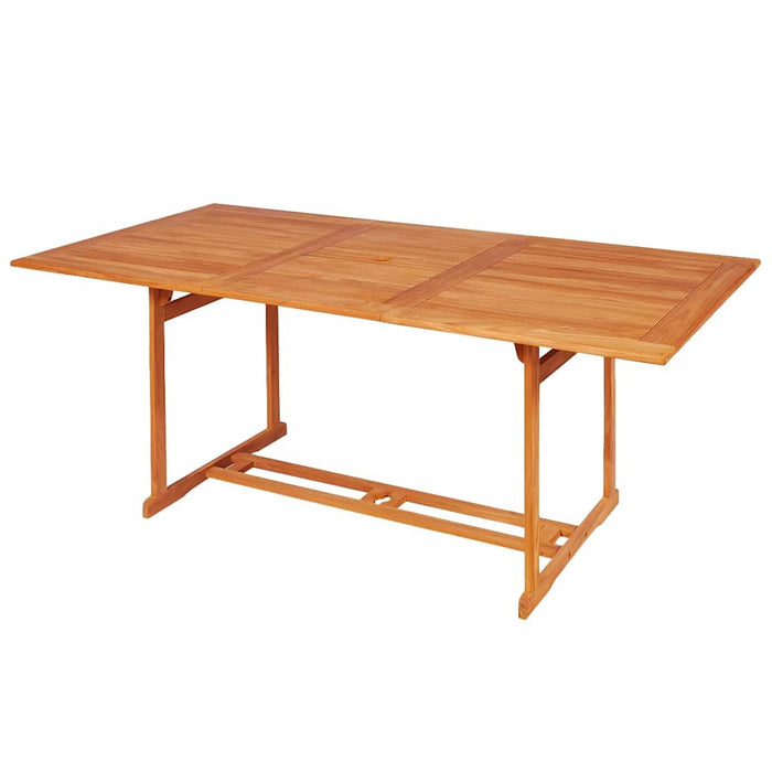 Set mobilier de grădină, 9 piese, lemn masiv de tec WALTI