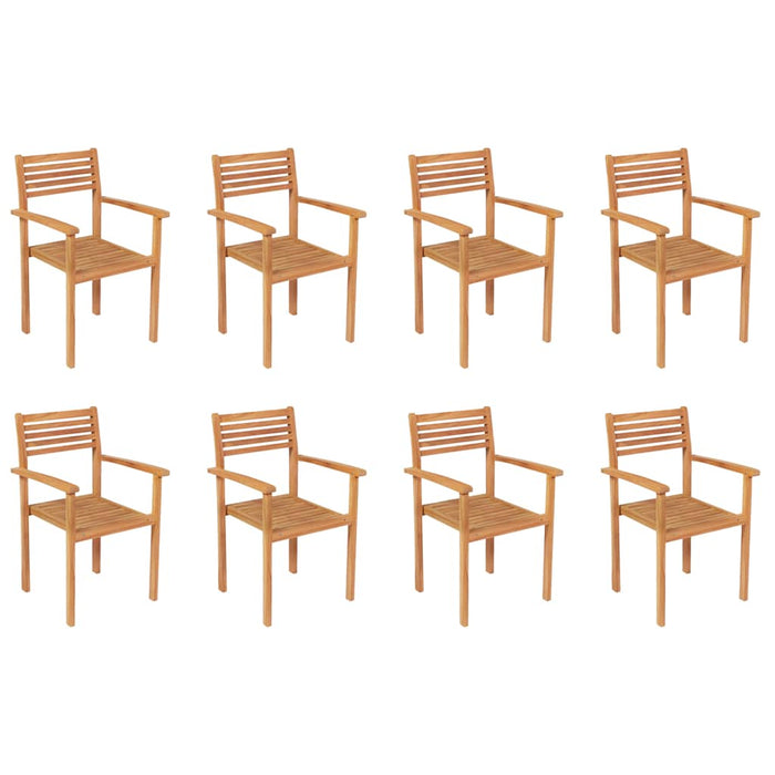 Set mobilier de grădină, 9 piese, lemn masiv de tec WALTI