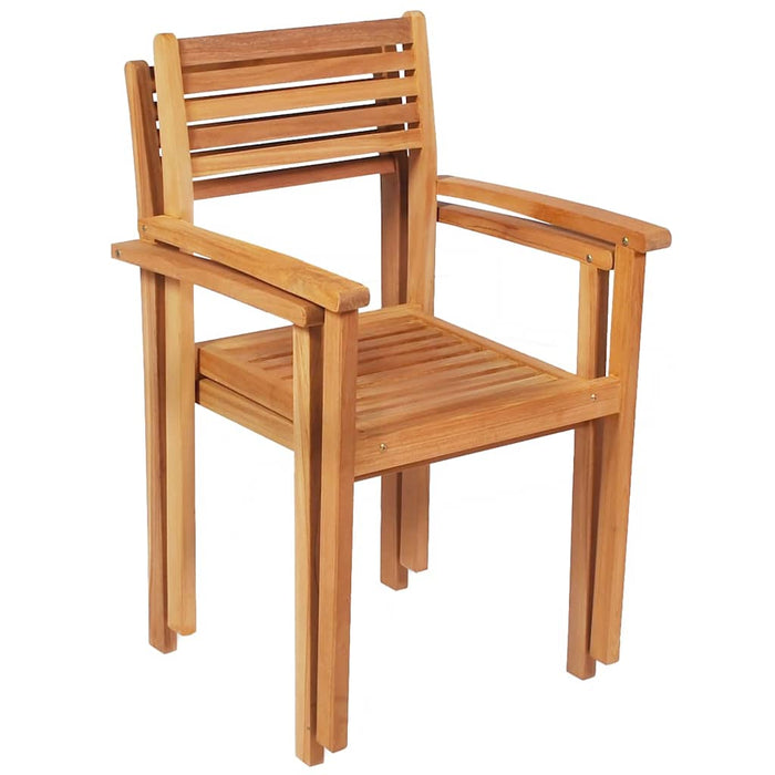 Set mobilier de grădină, 9 piese, lemn masiv de tec WALTI