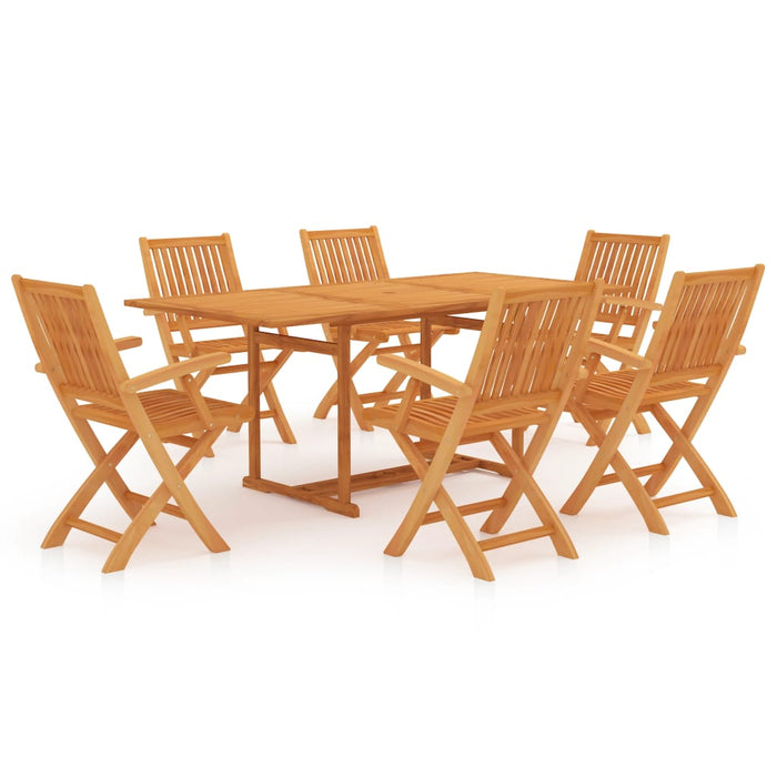 Set mobilier de grădină, 7 piese, lemn masiv de tec - WALTI WALTI