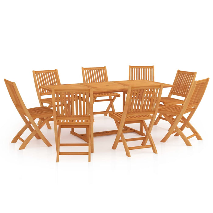 Set mobilier de grădină, 9 piese, lemn masiv de tec - WALTI WALTI